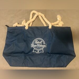 Pabst Blue Ribbon Navy Tote Bag